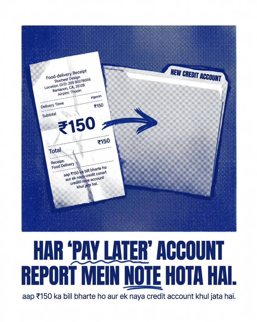 Every Pay Later account is noted in your credit report