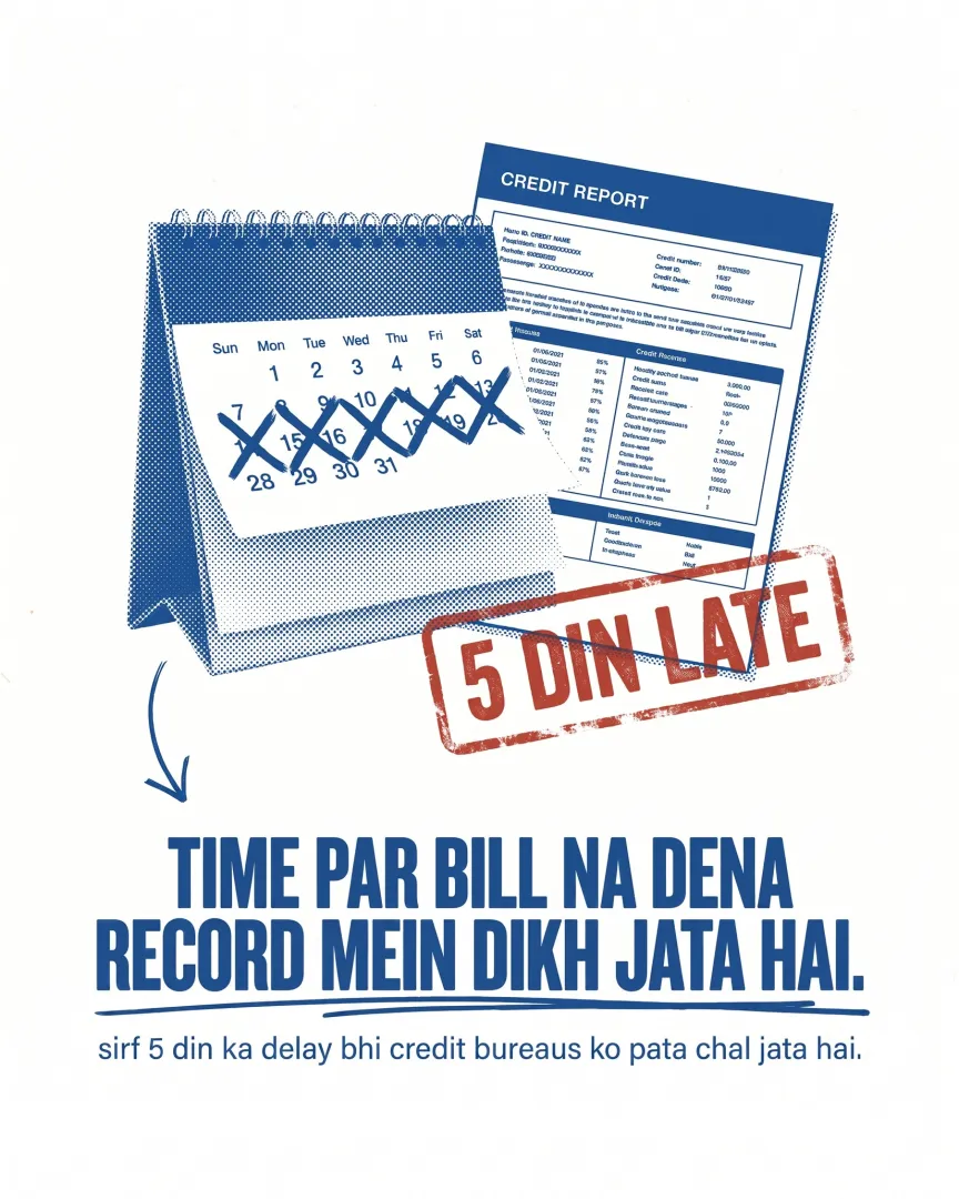 A bill paid late shows up in the record