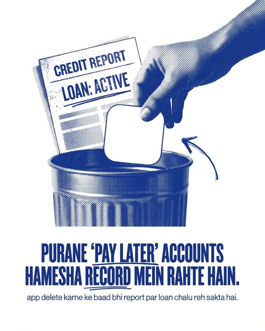 Old Pay Later accounts stay on the record