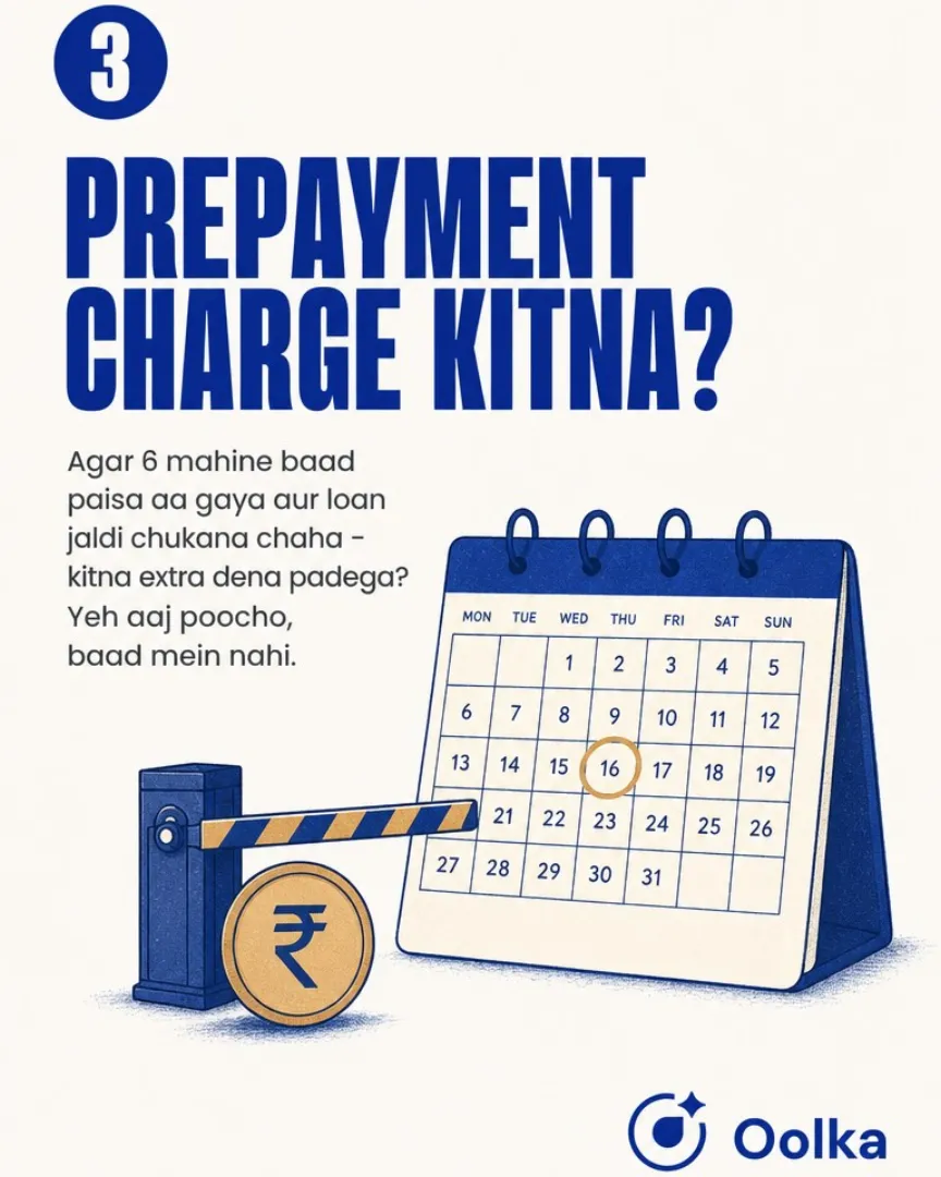 Question 3: what is the prepayment charge?