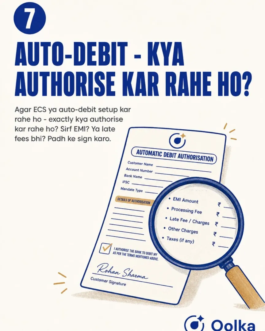 Question 7: what exactly are you authorising on auto-debit?
