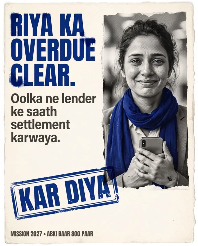 Mission 2027 poster: Riya ka overdue clear, kar diya